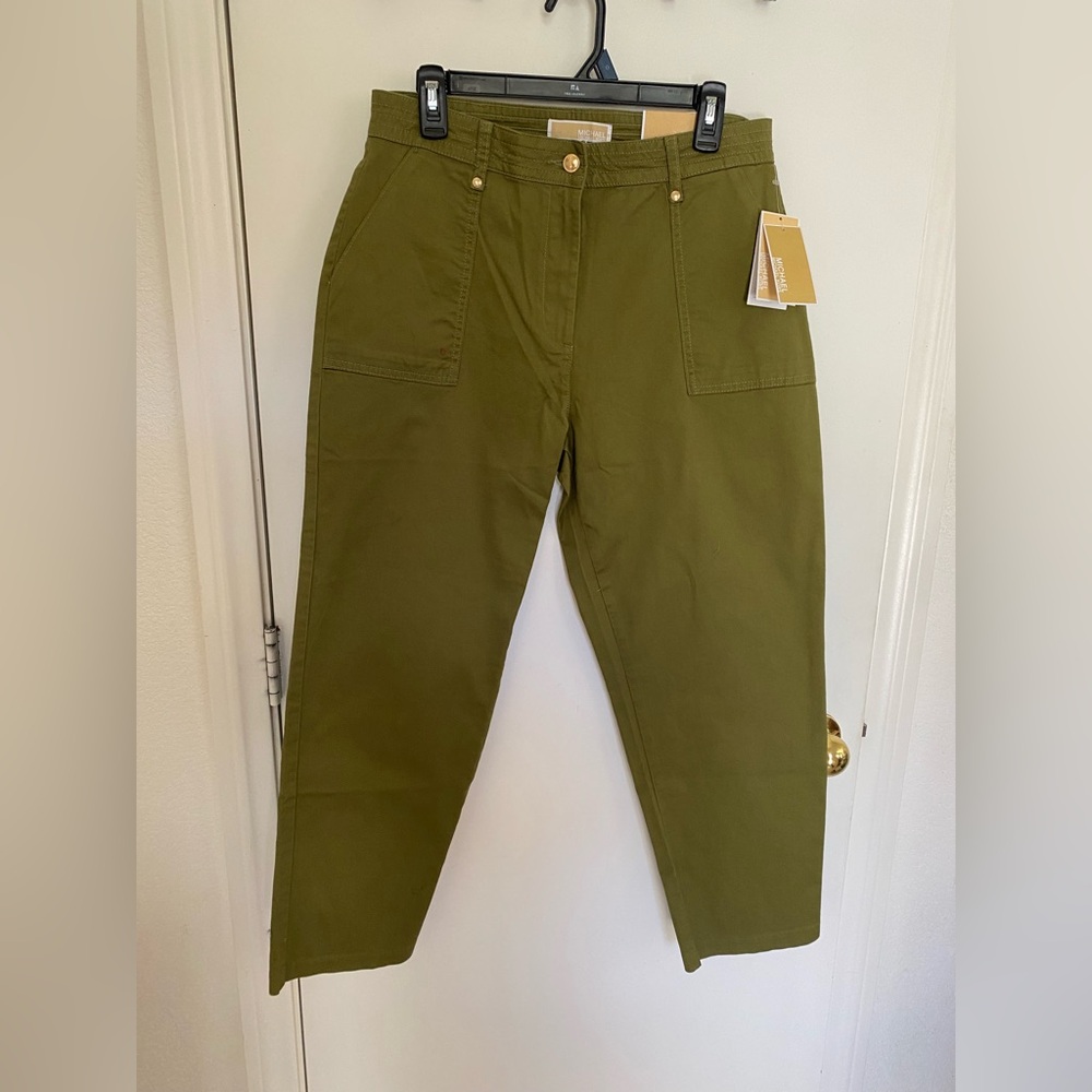 Michael Kors Smoky Olive Highrise Pants